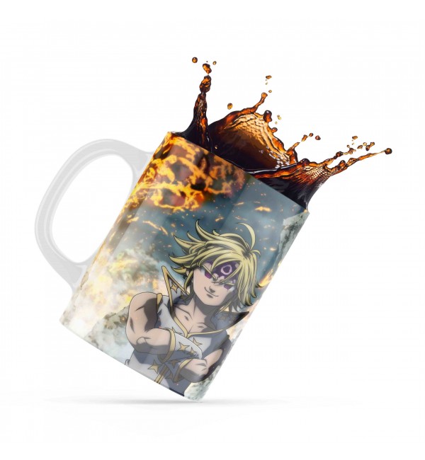Κεραμική κούπα 330ml δώρο για ΄λάτρεις των Anime Seven Deadly Sins Hero