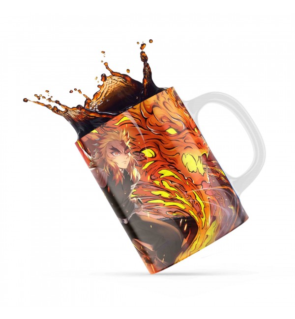 Κεραμική κούπα 330ml δώρο για ΄λάτρεις των Anime Demon Slayer Kyojur Κεραμική κούπα 330ml δώρο για ΄λάτρεις των Anime Demon Slayer Kyojur