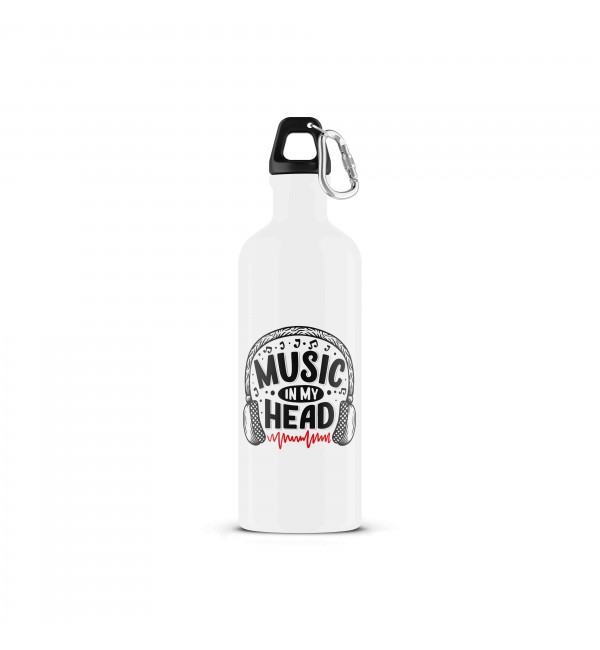 Μεταλλικό Μπουκάλι 500ml Music in my head