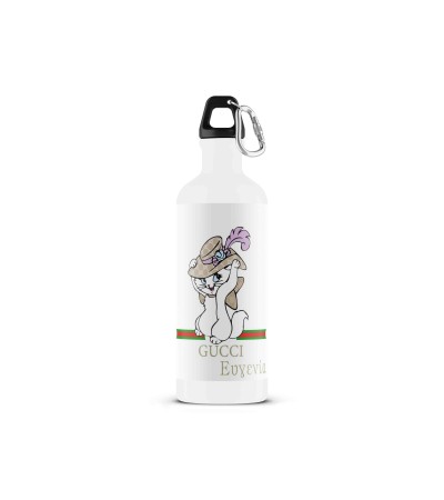 Μεταλλικό Μπουκάλι 500ml Gucci Cat