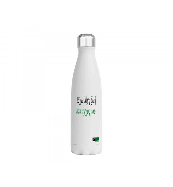Μεταλλικό Μπουκάλι 750ml Έχω λίγη ζωή στο άγχος μου