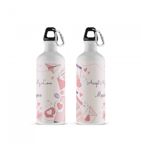 Μεταλλικό Μπουκάλι 500ml Accept my Love