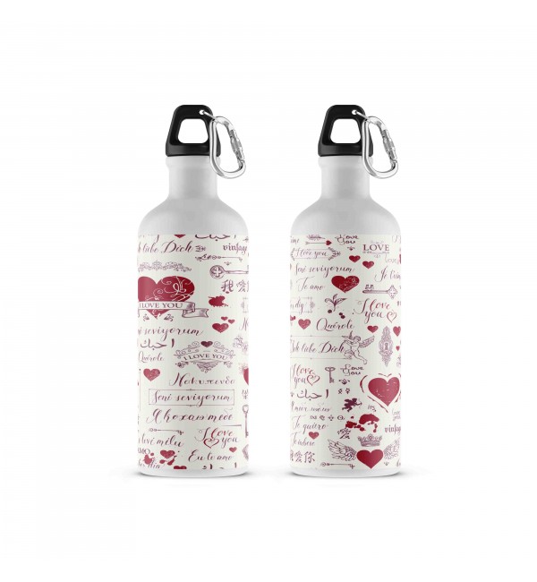 Μεταλλικό Μπουκάλι 500ml Heart