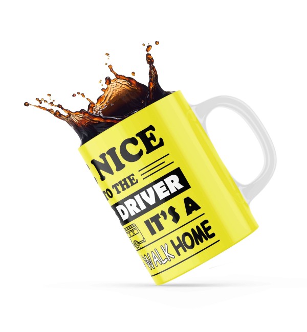Κεραμική κούπα 330ml δώρο για τον Oδηγό Σχολικού Be Nice To The Bus Driver