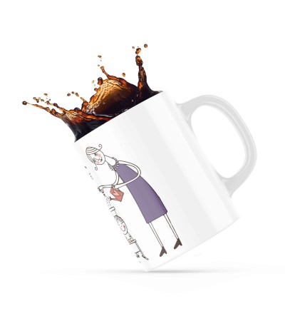 Κεραμική κούπα 330ml δώρο για την δασκάλα Grow Up