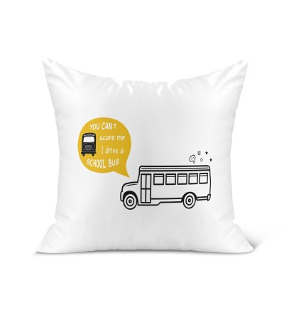Λινό Μαξιλάρι 40Χ40cm Για Τον Οδηγό Σχολικού I Drive A School Bus Λινό Μαξιλάρι 40Χ40cm Για Τον Οδηγό Σχολικού I Drive A School Bus