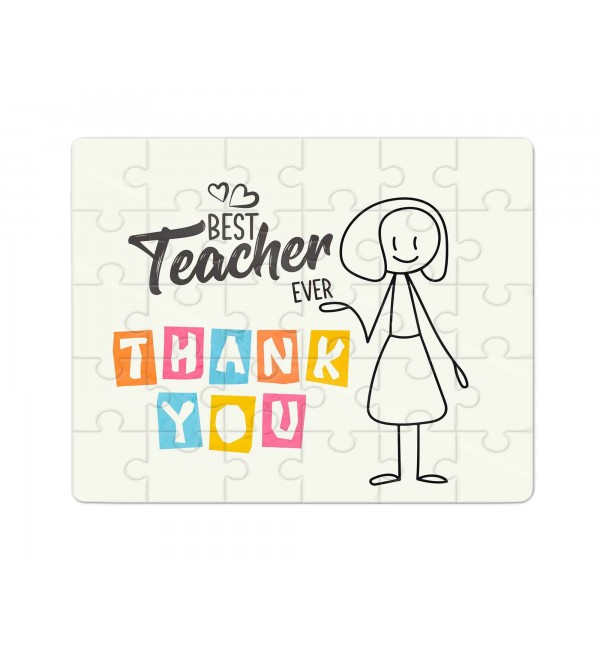 Χάρτινο Puzzle 27X20cm Για τον Δάσκαλο & Την Δασκάλα Thank You