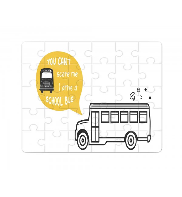 Χάρτινο Puzzle 27X20cm Για τον Οδηγό Σχολικού You Can't Scare Me