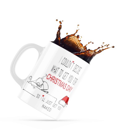 Κεραμική Κούπα Merry Christmas 330ml για ερωτευμένους I Couldnt Deside