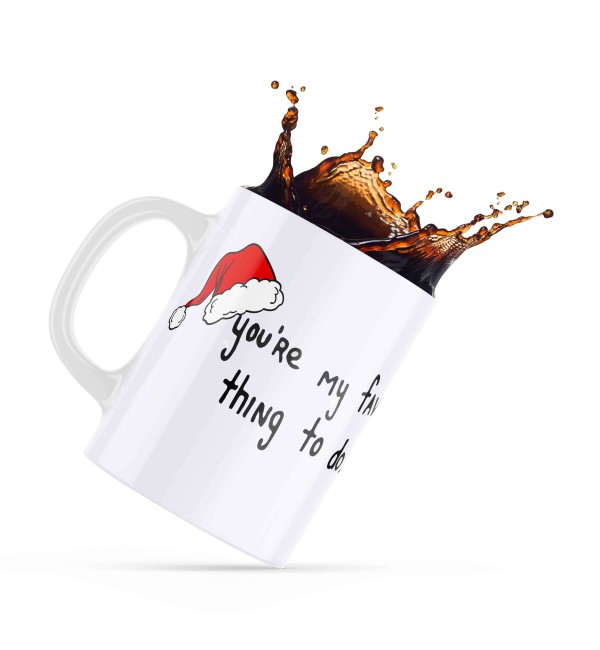Κεραμική Κούπα Merry Christmas 330ml για ερωτευμένους My Favorite Think To Do