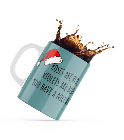Κεραμική Κούπα Merry Christmas 330ml για ερωτευμένους Nice Butt
