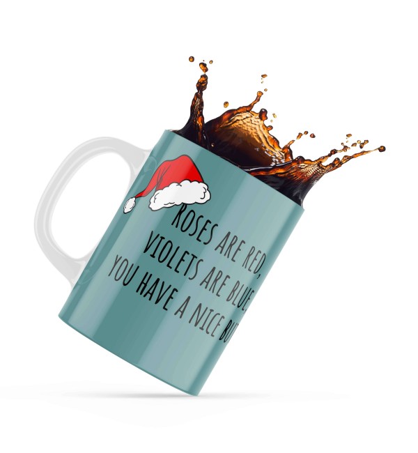 Κεραμική Κούπα Merry Christmas 330ml για ερωτευμένους Nice Butt
