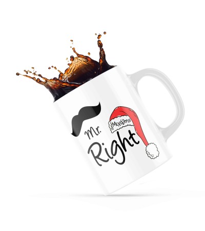 Κεραμική Κούπα Merry Christmas 330ml για ερωτευμένους Mr Right