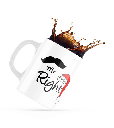 Κεραμική Κούπα Merry Christmas 330ml για ερωτευμένους Mr Right