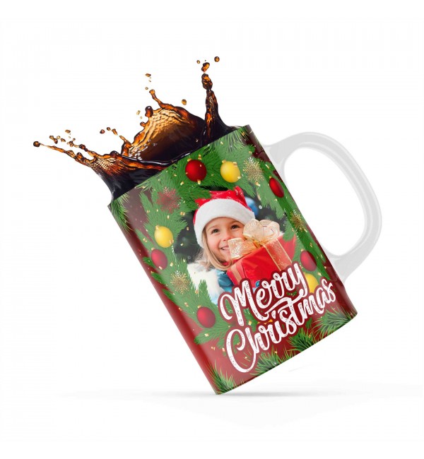 Κεραμική κούπα 330ml Δώρο Για Παιδιά Με Προσθήκη Φωτογραφίας Merry Christmas Winnie The Pooh