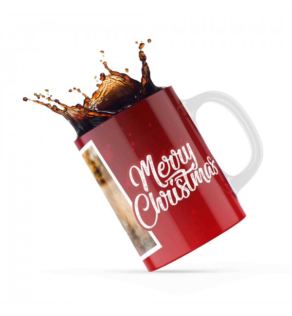 Κεραμική κούπα 330ml Δώρο Για Παιδιά Με Προσθήκη Φωτογραφίας Merry Christmas Red Stars Κεραμική κούπα 330ml Δώρο Για Παιδιά Με Προσθήκη Φωτογραφίας Merry Christmas Red Stars