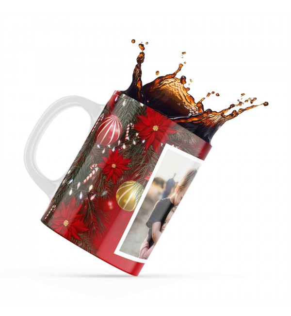 Κεραμική κούπα 330ml Δώρο Για Παιδιά Με Προσθήκη Φωτογραφίας Merry Christmas Red Stars Κεραμική κούπα 330ml Δώρο Για Παιδιά Με Προσθήκη Φωτογραφίας Merry Christmas Red Stars