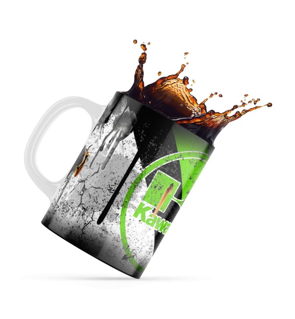 Κεραμική κούπα 330ml Μάρκα Αυτοκινήτου - Μηχανής kawasaki Oil