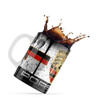 Κεραμική κούπα 330ml Μάρκα Αυτοκινήτου - Μηχανής Porsche