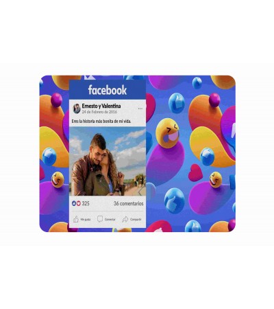 Υφασμάτινο Mouse Pad 18X23cm social media facebook