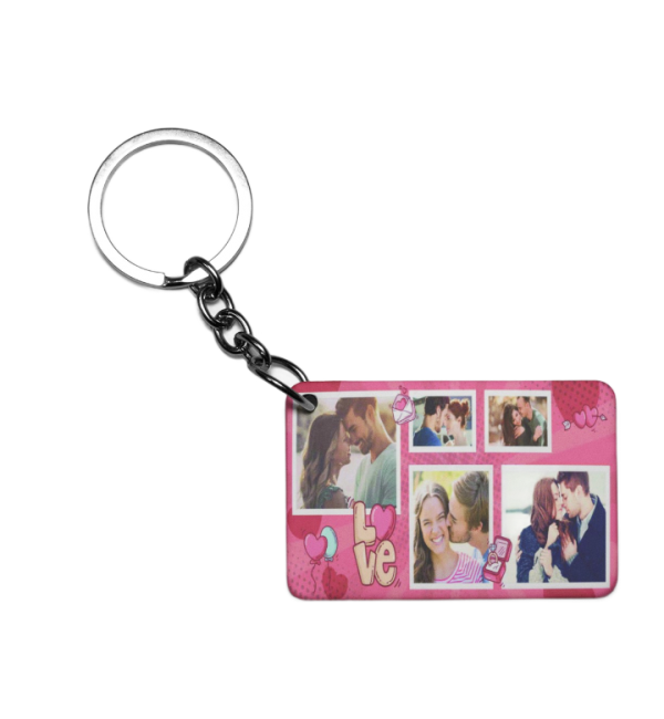 Πλαστικό Εκτυπώσιμο Μπρελόκ 6,5Χ4,5cm Για ερωτευμένους με 5 φωτογραφίες