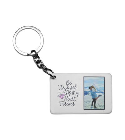 Πλαστικό Εκτυπώσιμο Μπρελόκ 6,5Χ4,5cm Για ερωτευμένους με φωτογραφίa love