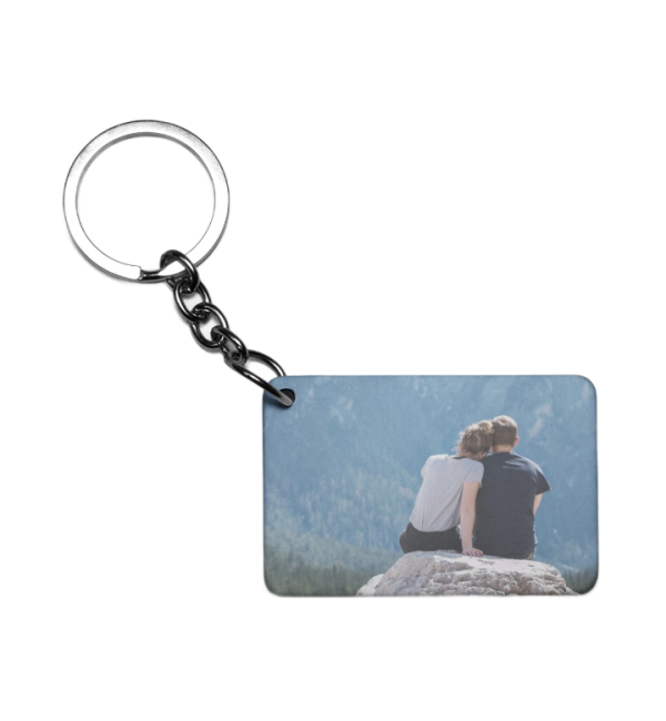 Πλαστικό Εκτυπώσιμο Μπρελόκ 6,5Χ4,5cm Για ερωτευμένους με φωτογραφία
