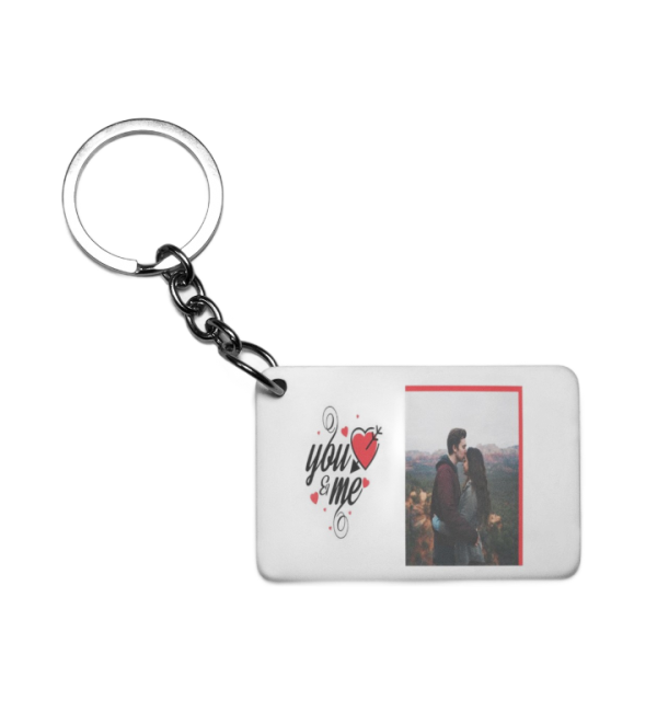 Πλαστικό Εκτυπώσιμο Μπρελόκ 6,5Χ4,5cm You and Me