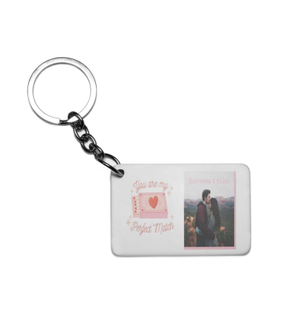 Πλαστικό Εκτυπώσιμο Μπρελόκ 6,5Χ4,5cm Perfect Match