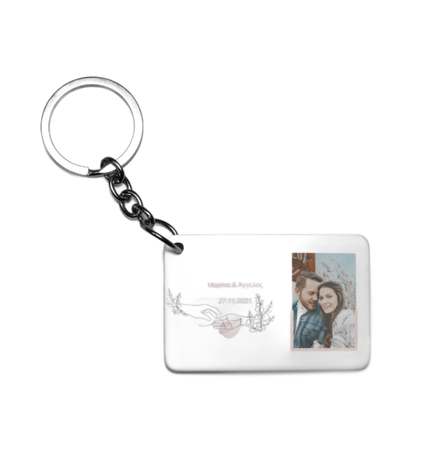 Πλαστικό Εκτυπώσιμο Μπρελόκ 6,5Χ4,5cm Love Me Πλαστικό Εκτυπώσιμο Μπρελόκ 6,5Χ4,5cm Love Me