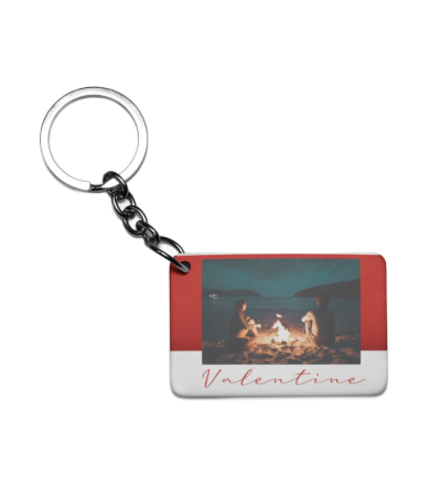 Πλαστικό Εκτυπώσιμο Μπρελόκ 6,5Χ4,5cm Valentine Love