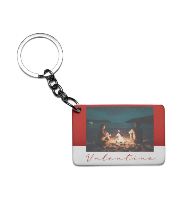 Πλαστικό Εκτυπώσιμο Μπρελόκ 6,5Χ4,5cm Valentine Love