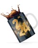 Κεραμική κούπα 330ml δώρο για την Πρωτοχρονιά Happy New Year Με Αρχικό γράμμα
