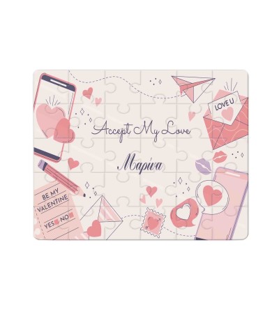 Χάρτινο Puzzle 27X20cm 35κομ Accept My Love Χάρτινο Puzzle 27X20cm 35κομ Accept My Love