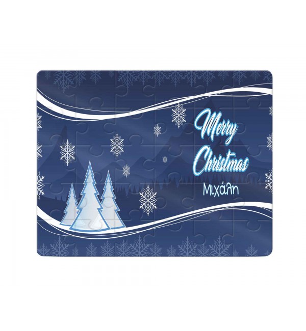 Χάρτινο Puzzle 27X20cm Merry Christmas Snow 35κομ