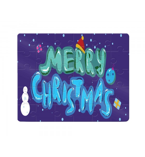Χάρτινο Puzzle 27X20cm Merry Christmas Led 35κομ