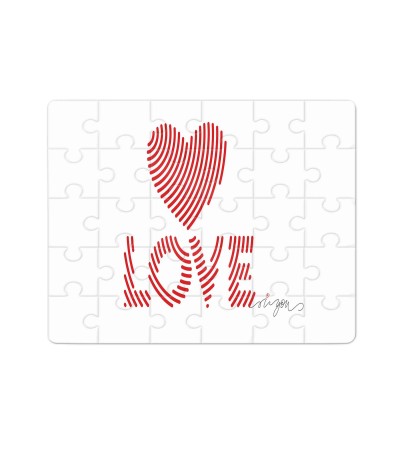 Χάρτινο Puzzle 27X20cm White Love 35κομ