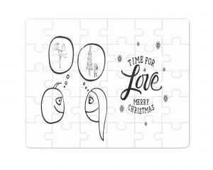 Χάρτινο Puzzle 27X20cm Time For Love 35κομ