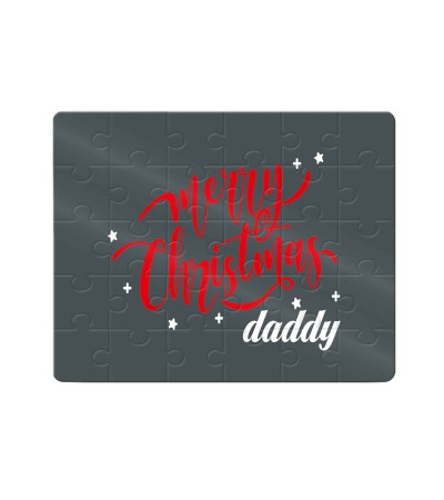 Χάρτινο Puzzle 27X20cm Merry Christmas Dady 35κομ