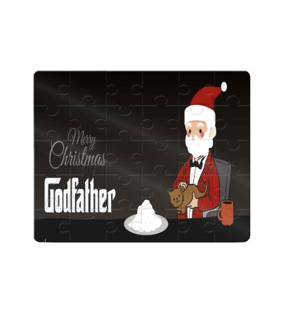 Χάρτινο Puzzle 27X20cm Merry Christmas Black Godfather 35κομ
