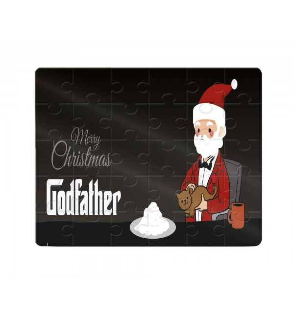 Χάρτινο Puzzle 27X20cm Merry Christmas Black Godfather 35κομ