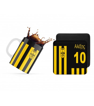 Σετ κεραμική κούπα 330ml και σουβέρ ΑΡΗΣ Σετ κεραμική κούπα 330ml και σουβέρ ΑΡΗΣ