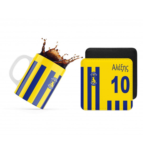 Σετ κεραμική κούπα 330ml και σουβέρ ΑΣΤΕΡΑΣ