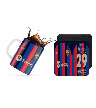 Σετ κεραμική κούπα 330ml και σουβέρ ΜΠΑΡΤΣΕΛΟΝΑ Σετ κεραμική κούπα 330ml και σουβέρ ΜΠΑΡΤΣΕΛΟΝΑ