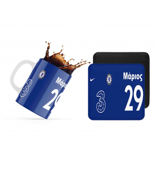 Σετ κεραμική κούπα 330ml και σουβέρ ΤΣΕΛΣΙ