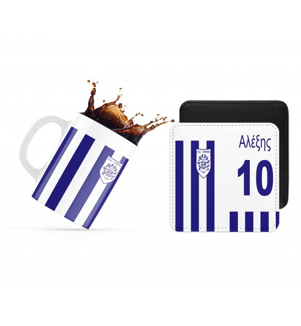 Σετ κεραμική κούπα 330ml και σουβέρ ΠΑΣ ΓΙΑΝΝΕΝΑ