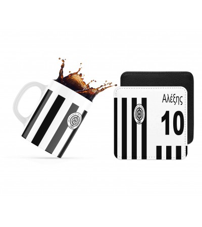 Σετ κεραμική κούπα 330ml και σουβέρ ΟΦΗ Σετ κεραμική κούπα 330ml και σουβέρ ΟΦΗ