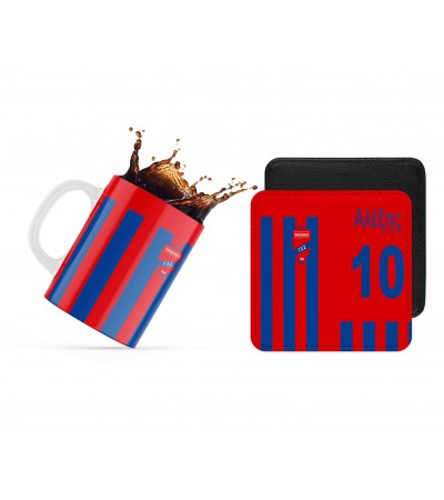 Σετ κεραμική κούπα 330ml και σουβέρ ΠΑΝΙΩΝΙΟΣ Σετ κεραμική κούπα 330ml και σουβέρ ΠΑΝΙΩΝΙΟΣ