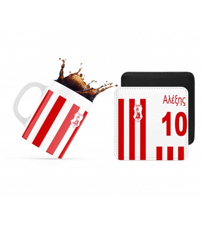 Σετ κεραμική κούπα 330ml και σουβέρ ΠΑΝΣΕΡΑΙΚΟΣ Σετ κεραμική κούπα 330ml και σουβέρ ΠΑΝΣΕΡΑΙΚΟΣ