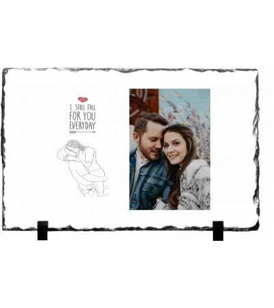 Κορνίζα απο Γρανίτη 15X20cm Still fall for you